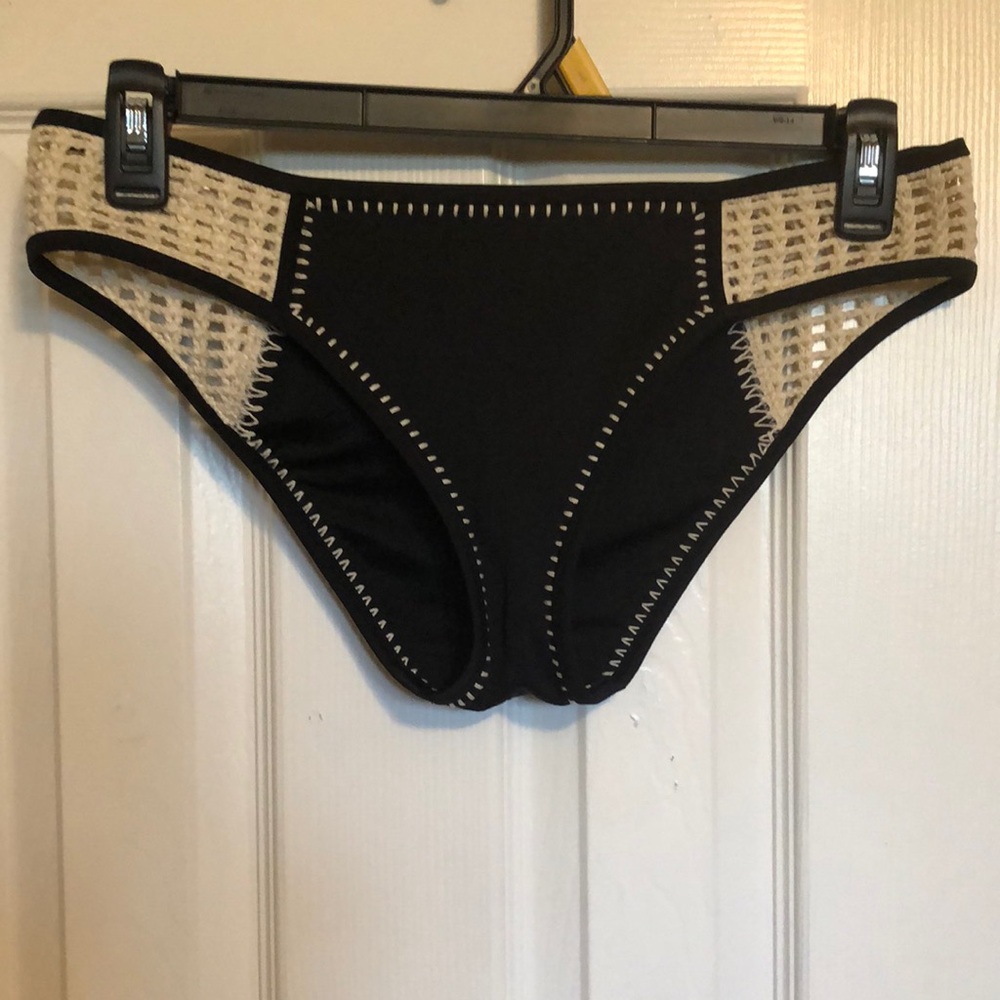 Victoria's Secret Black and Tan One Piece Swimsuit